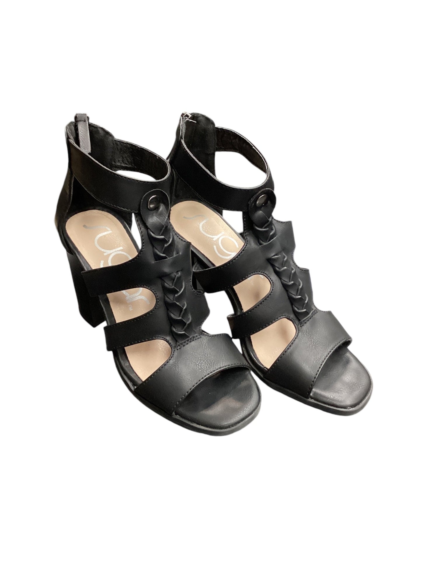 Shoes Heels Block By Sugar In Black, Size: 6.5