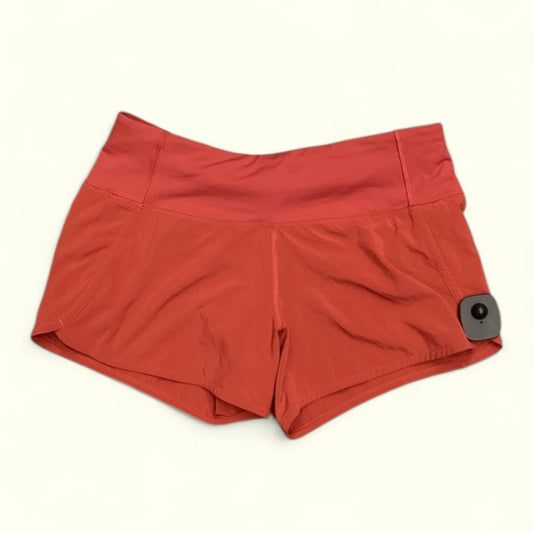 Athletic Shorts By Lululemon In Red, Size: 4