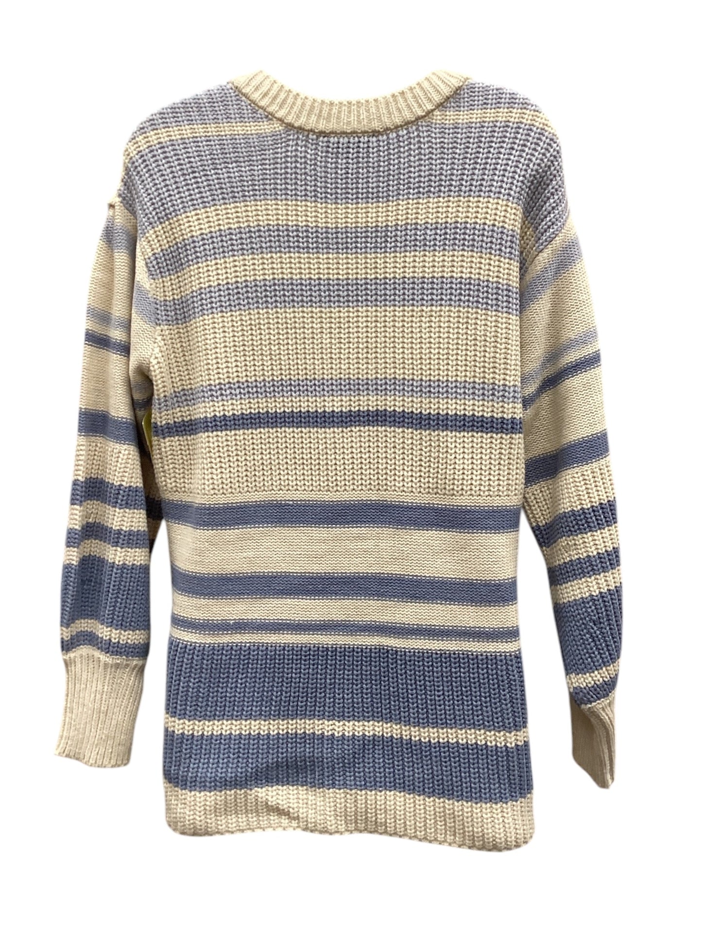 Sweater By Jessica Simpson In Blue & Cream, Size: L