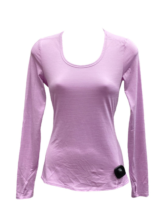 Athletic Top Long Sleeve Collar By Athleta In Purple, Size: Xxs