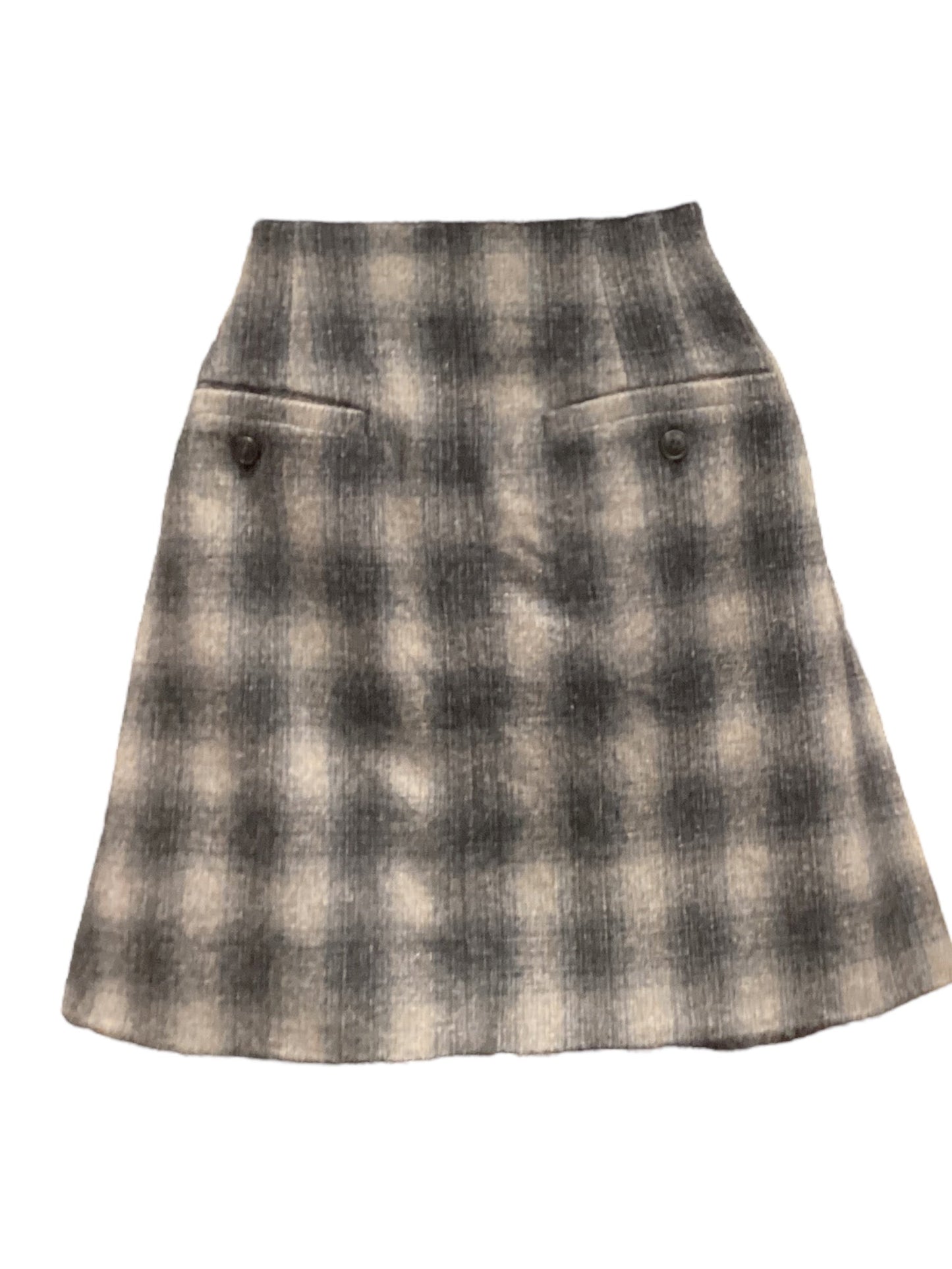 Skirt Mini & Short By Madewell In Plaid Pattern, Size: 4