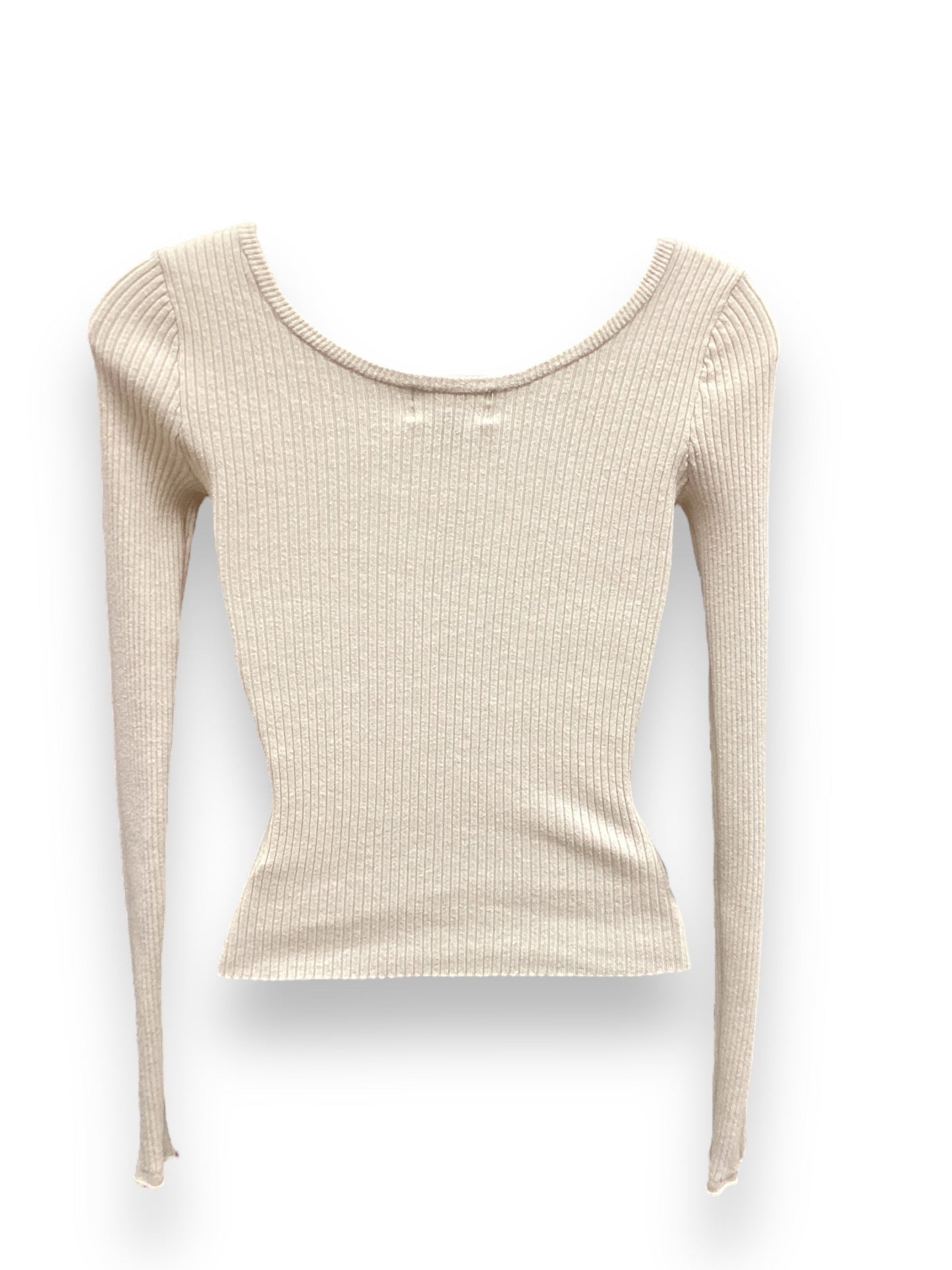 Top Long Sleeve By Universal Thread In Beige, Size: Xs