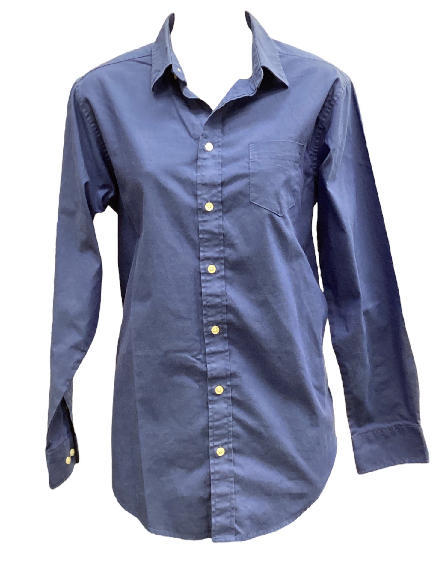 Top Long Sleeve By Chaps In Blue, Size: 18