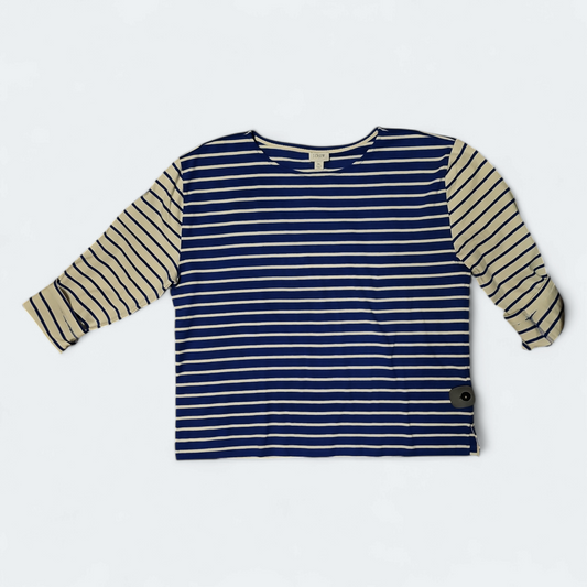 Top Long Sleeve By J. Crew In Striped Pattern, Size: Xl