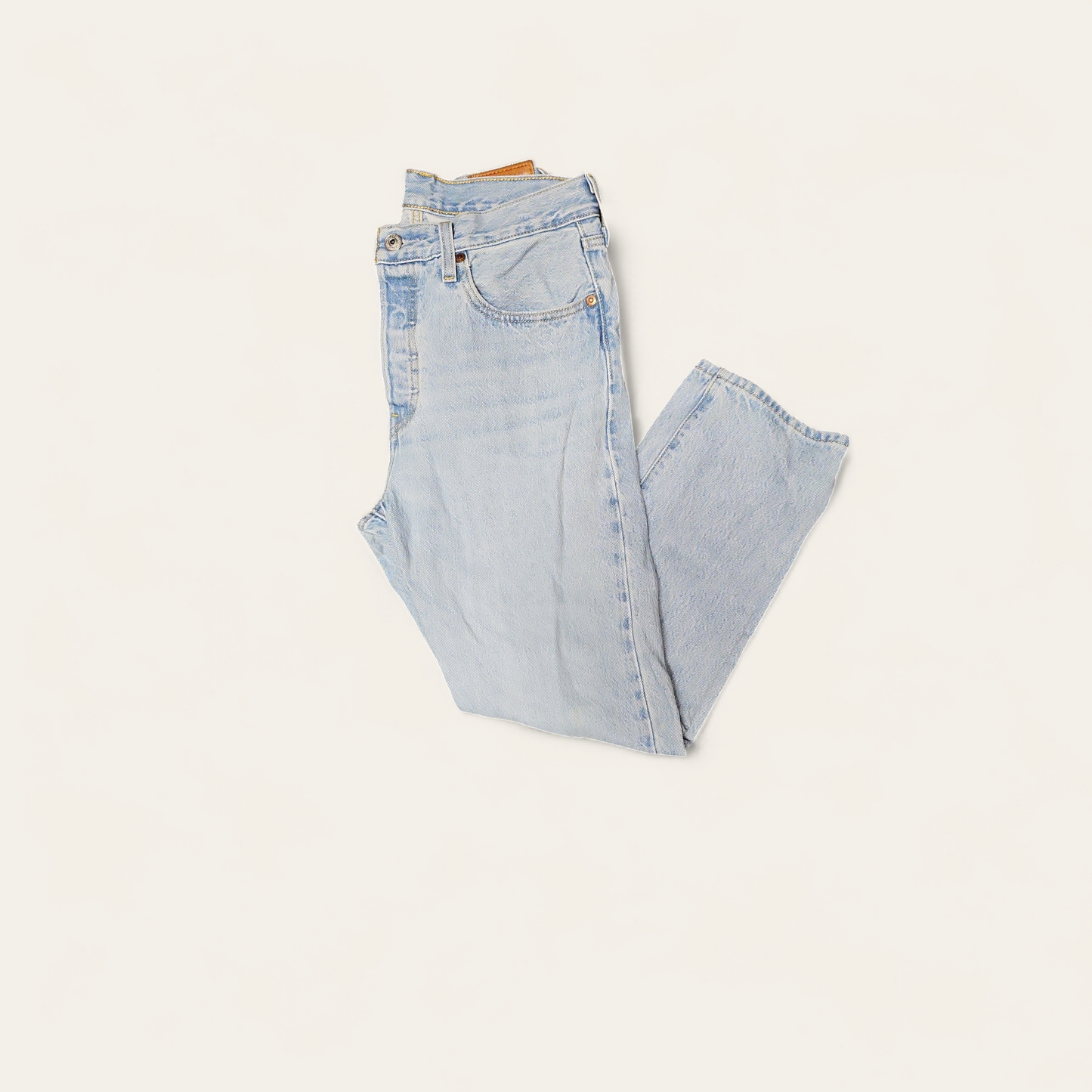 Jeans Straight By Levis In Blue Denim, Size: 28