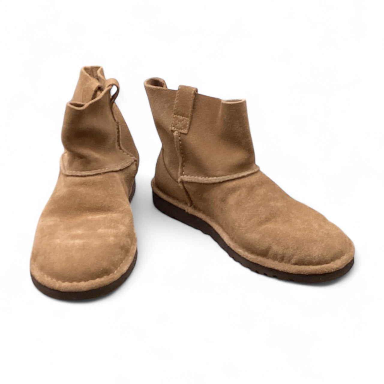 Boots Ankle Flats By Ugg In Tan, Size: 9