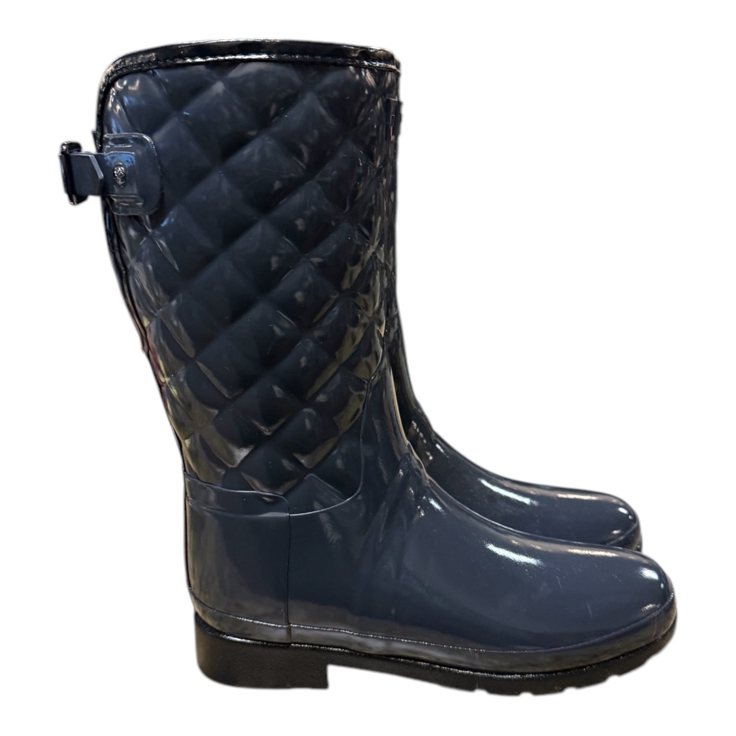 Boots Rain By Hunter In Navy, Size: 8