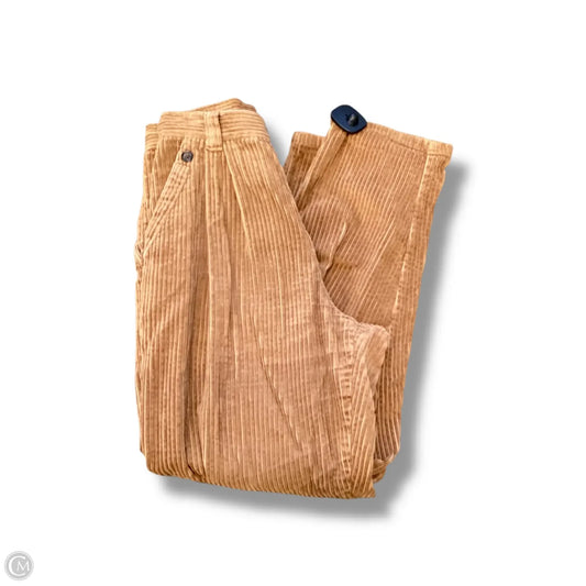 Pants Corduroy By Topshop In Tan, Size: 4