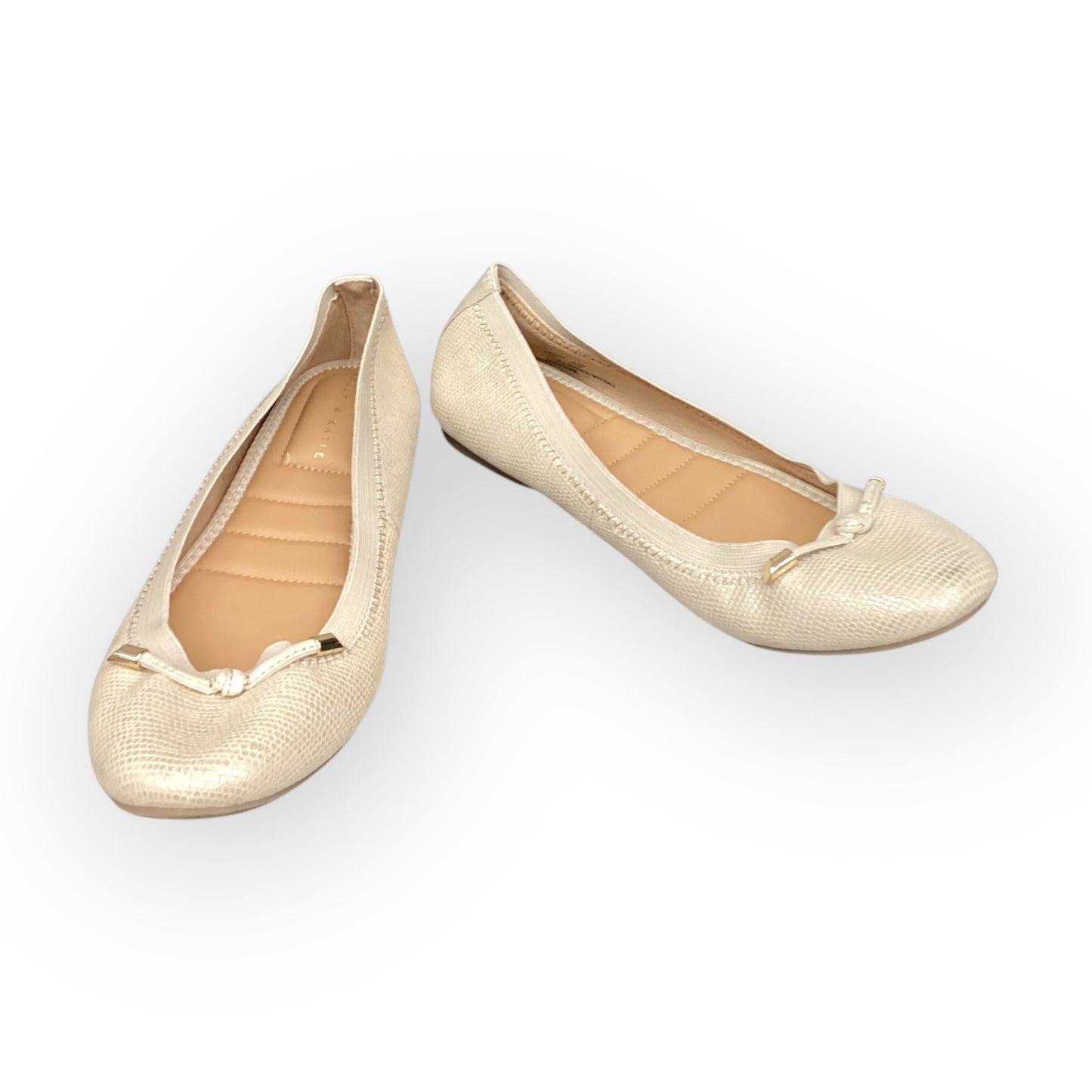 Shoes Flats By Kelly And Katie In Gold, Size: 9.5