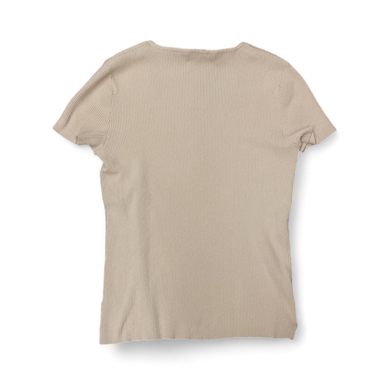 Top Short Sleeve By Jones New York In Beige, Size: L