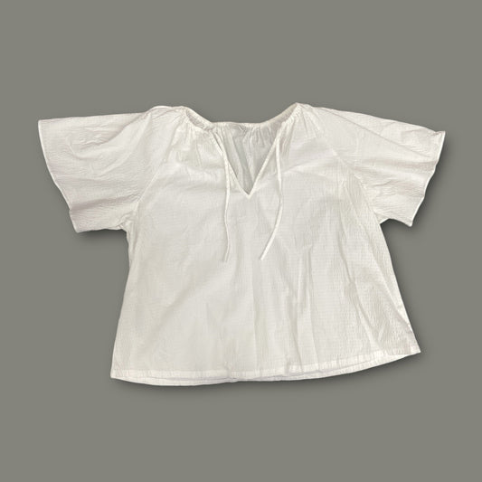 Top Short Sleeve By A New Day In White, Size: L