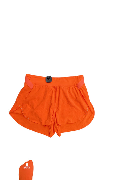 Athletic Shorts By Lululemon In Orange, Size: 8