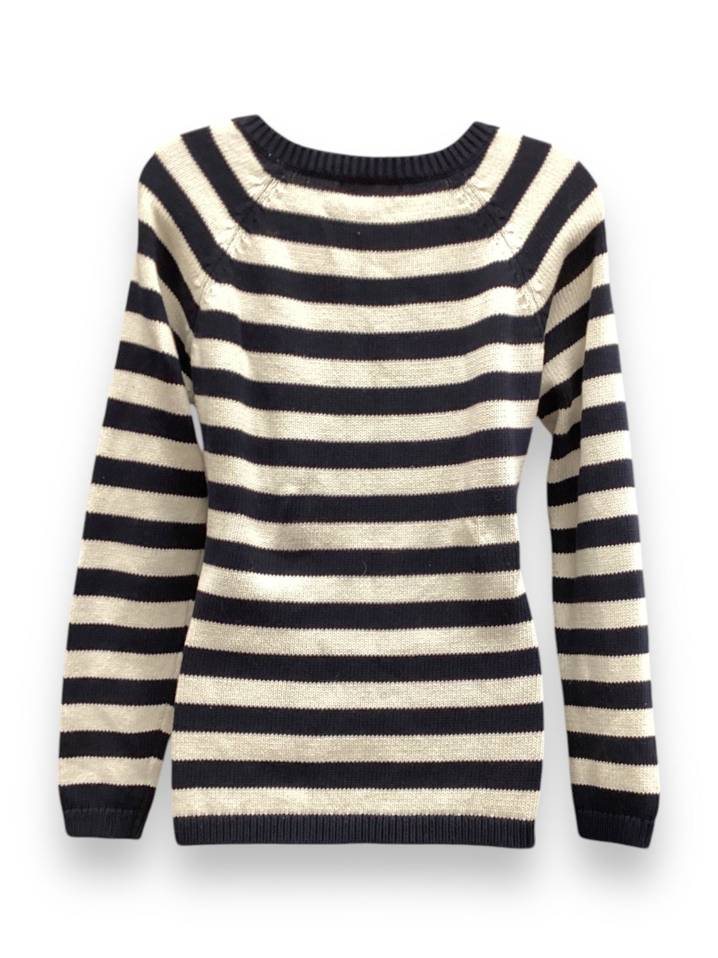 Sweater By Banana Republic In Striped Pattern, Size: L