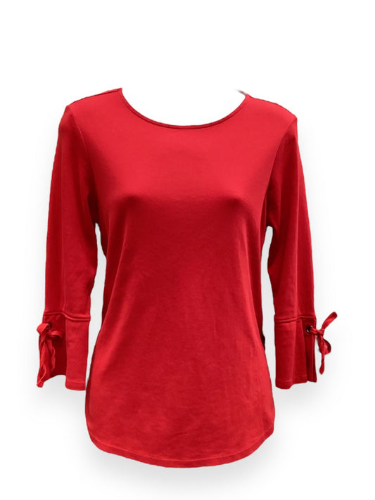 Top Long Sleeve By J. Jill In Red, Size: S