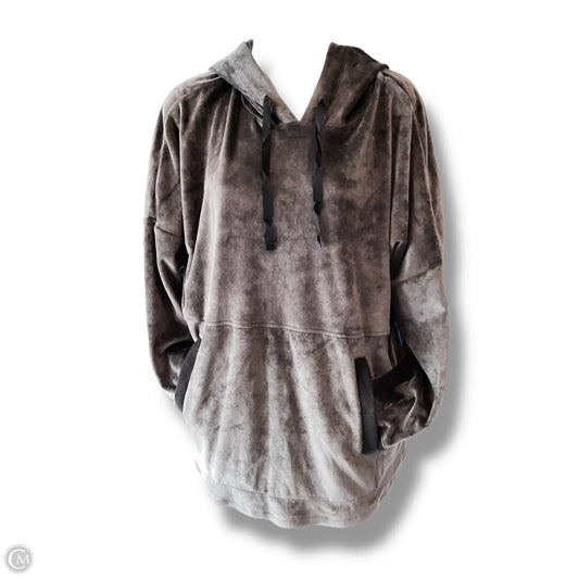 Sweatshirt Hoodie By Donna Karan In Black, Size: M