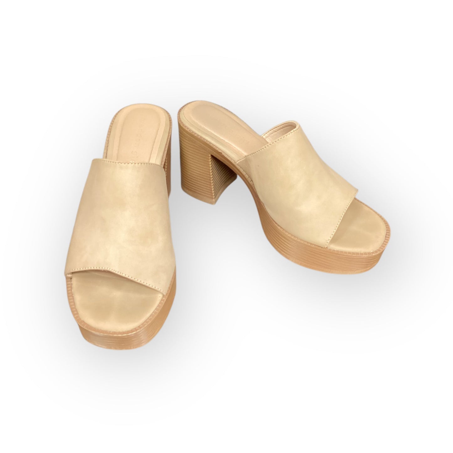 Shoes Heels Block By Madden Girl In Tan, Size: 6.5