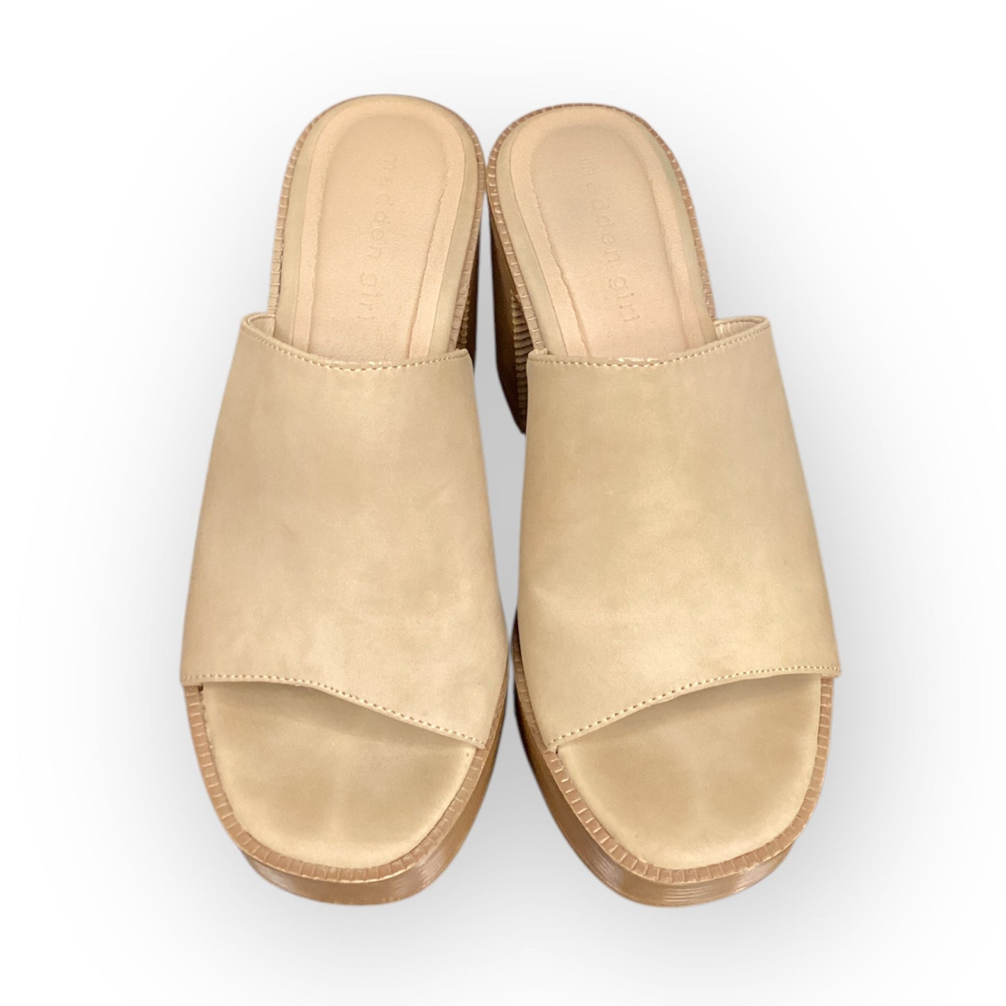 Shoes Heels Block By Madden Girl In Tan, Size: 6.5