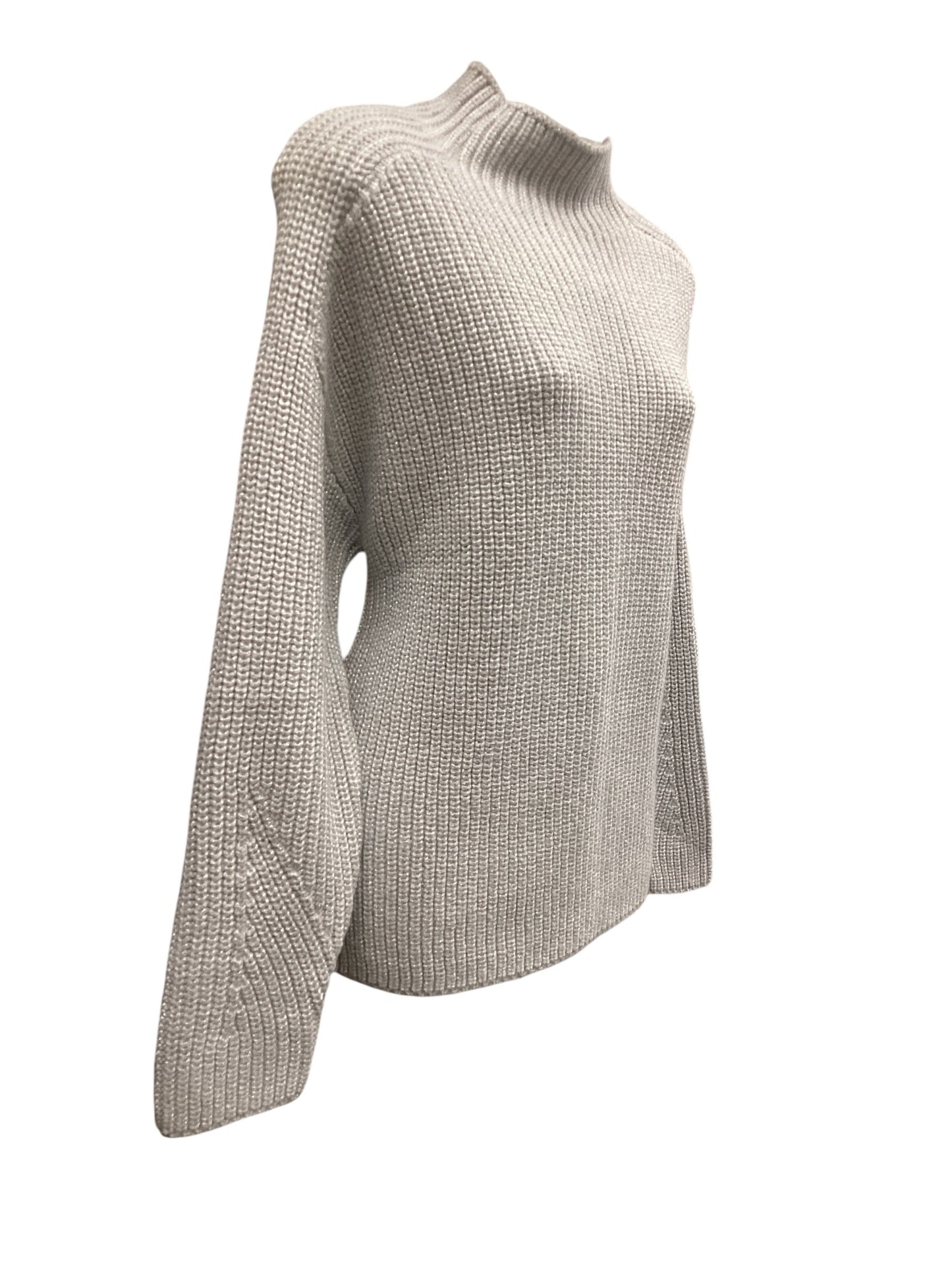 Sweater By Ann Taylor In Grey, Size: M