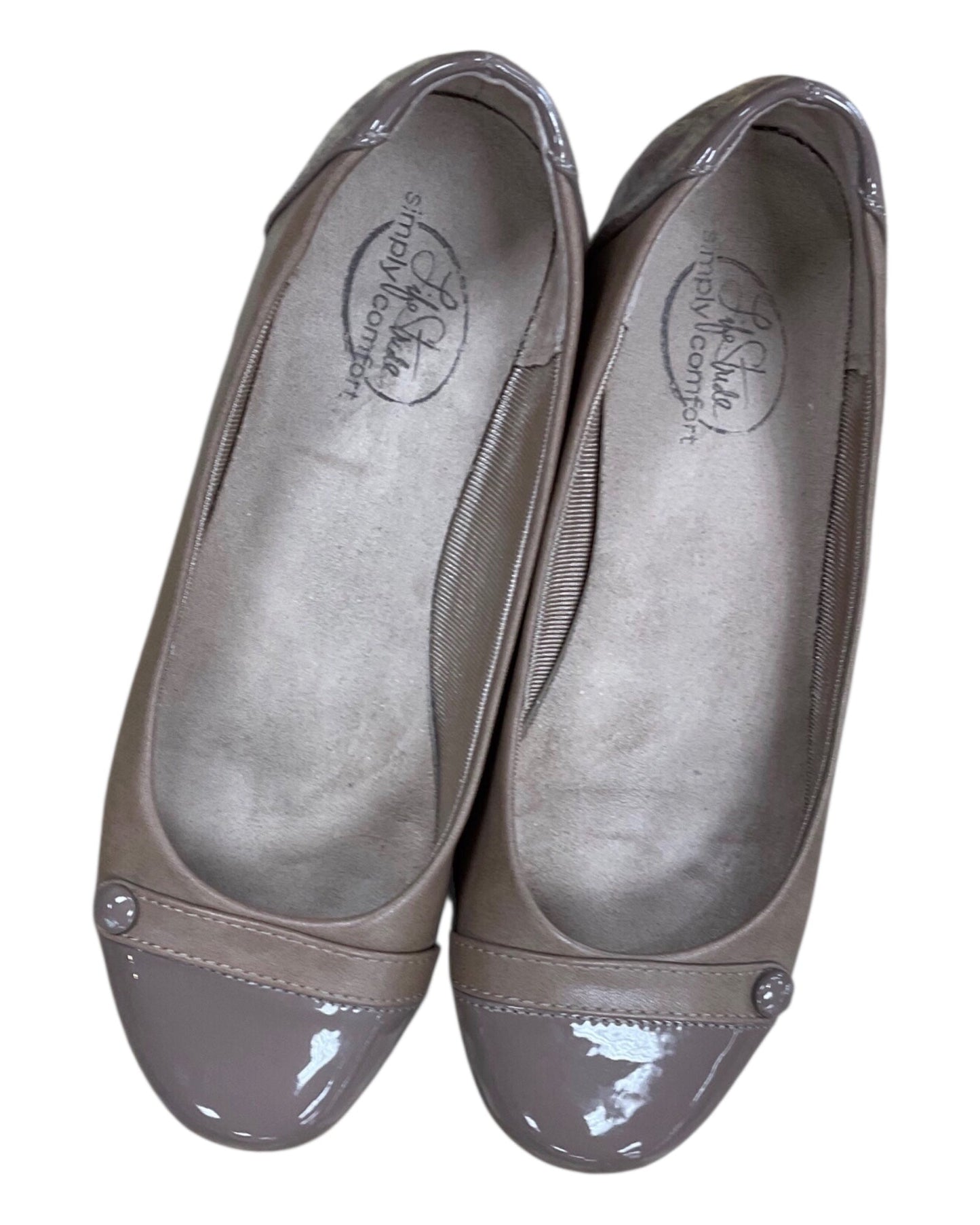 Shoes Flats By Life Stride In Tan, Size:6