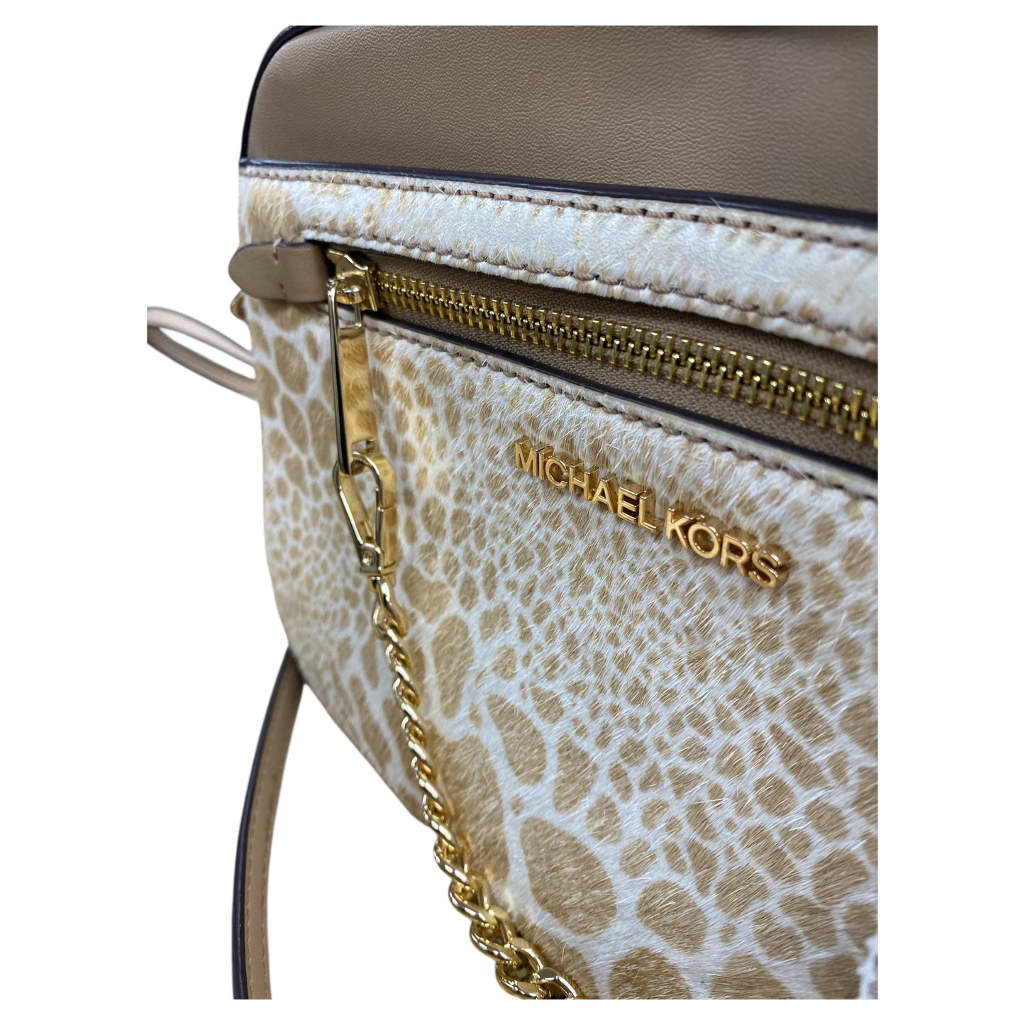 Handbag Designer By Michael Kors In Brown, Size:Medium