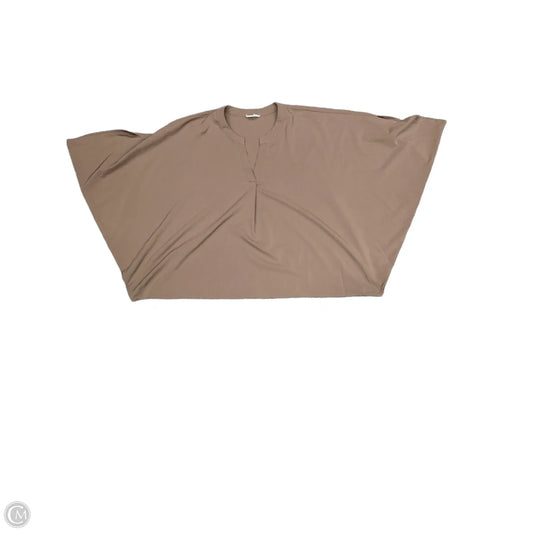 Top Short Sleeve By Andree By Unit In Brown, Size: M