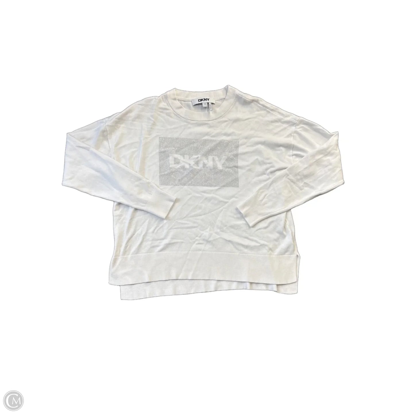 Top Long Sleeve By Dkny In White, Size: Xs
