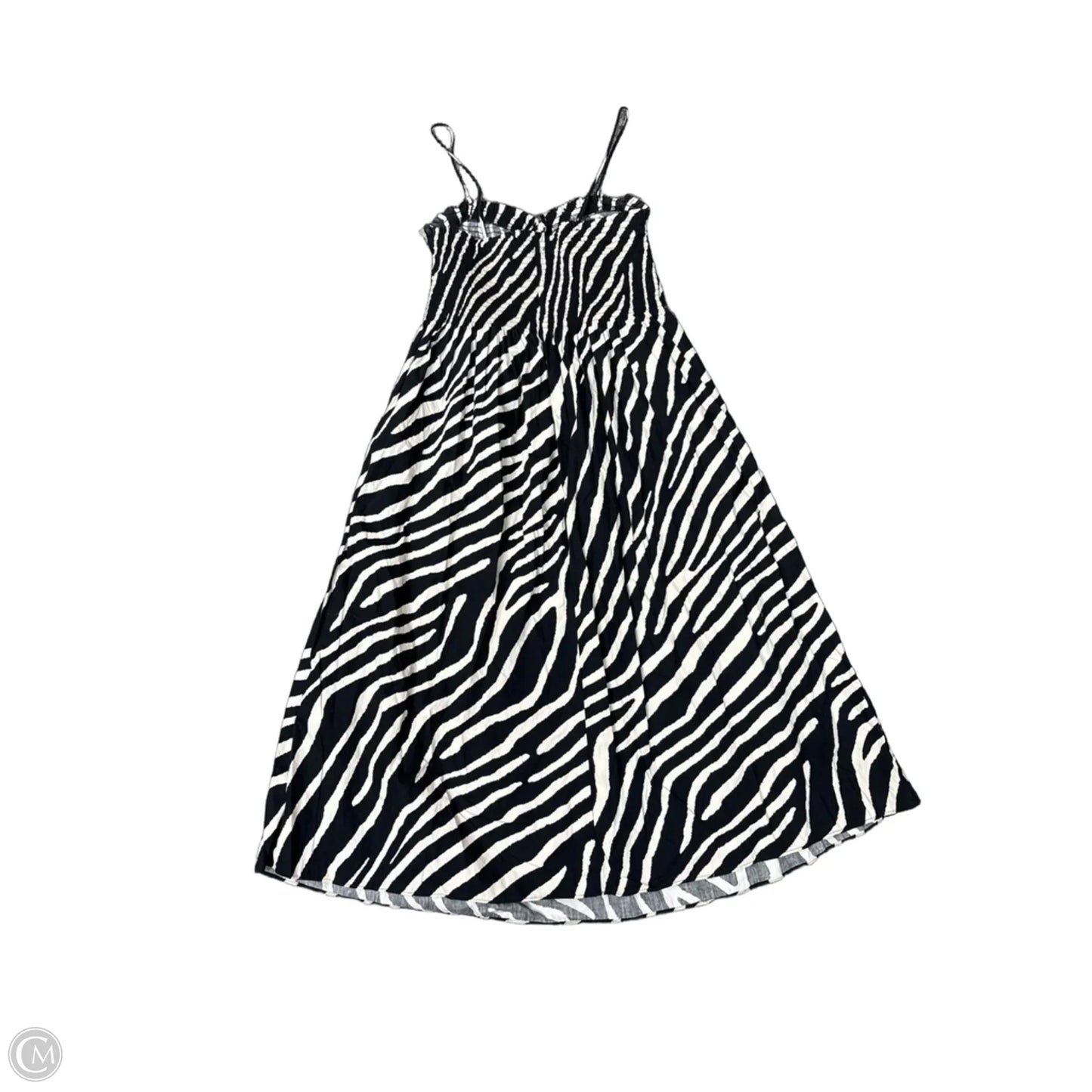 Dress Casual Maxi By H&m In Black & White, Size: M