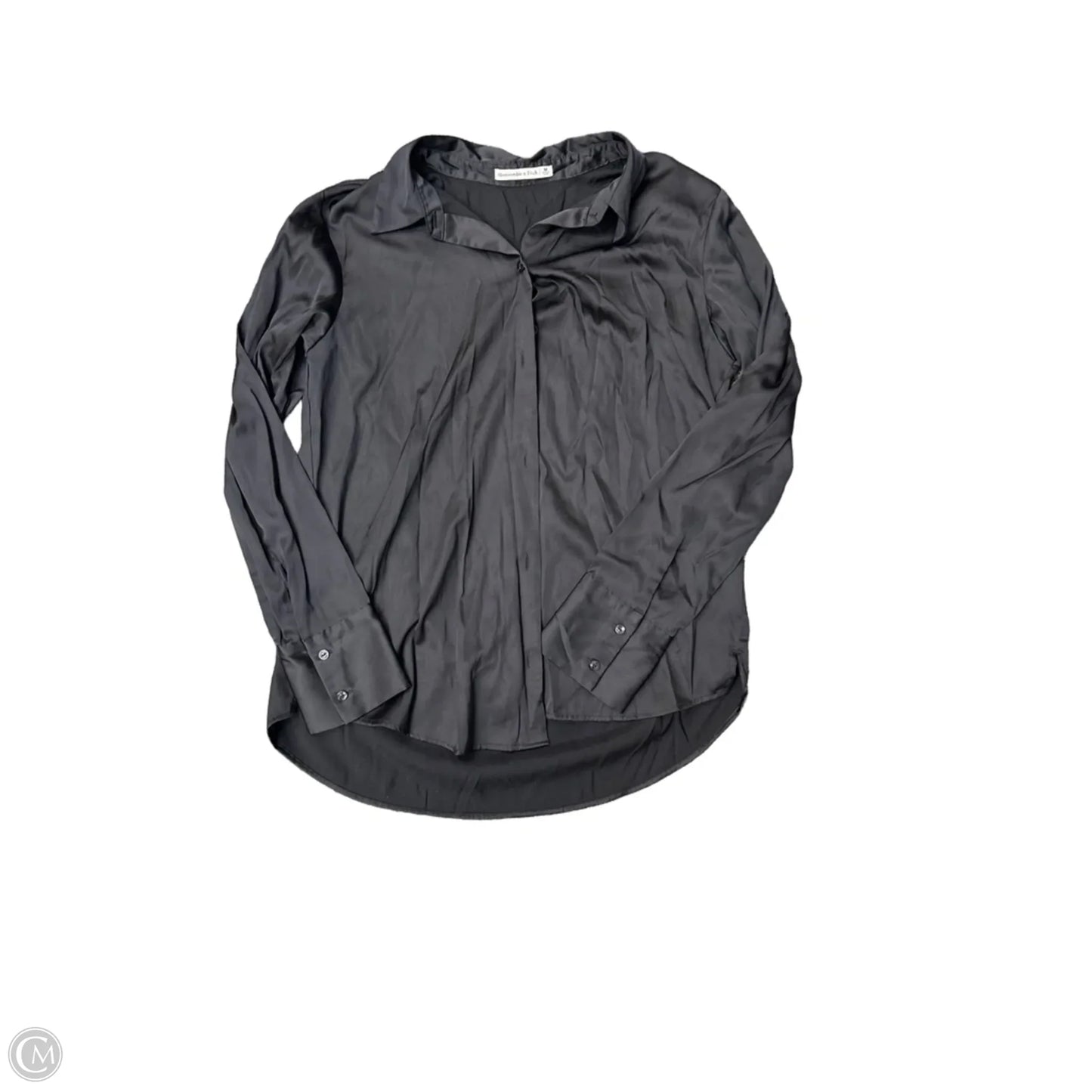 Top Long Sleeve By Abercrombie And Fitch In Black, Size: M