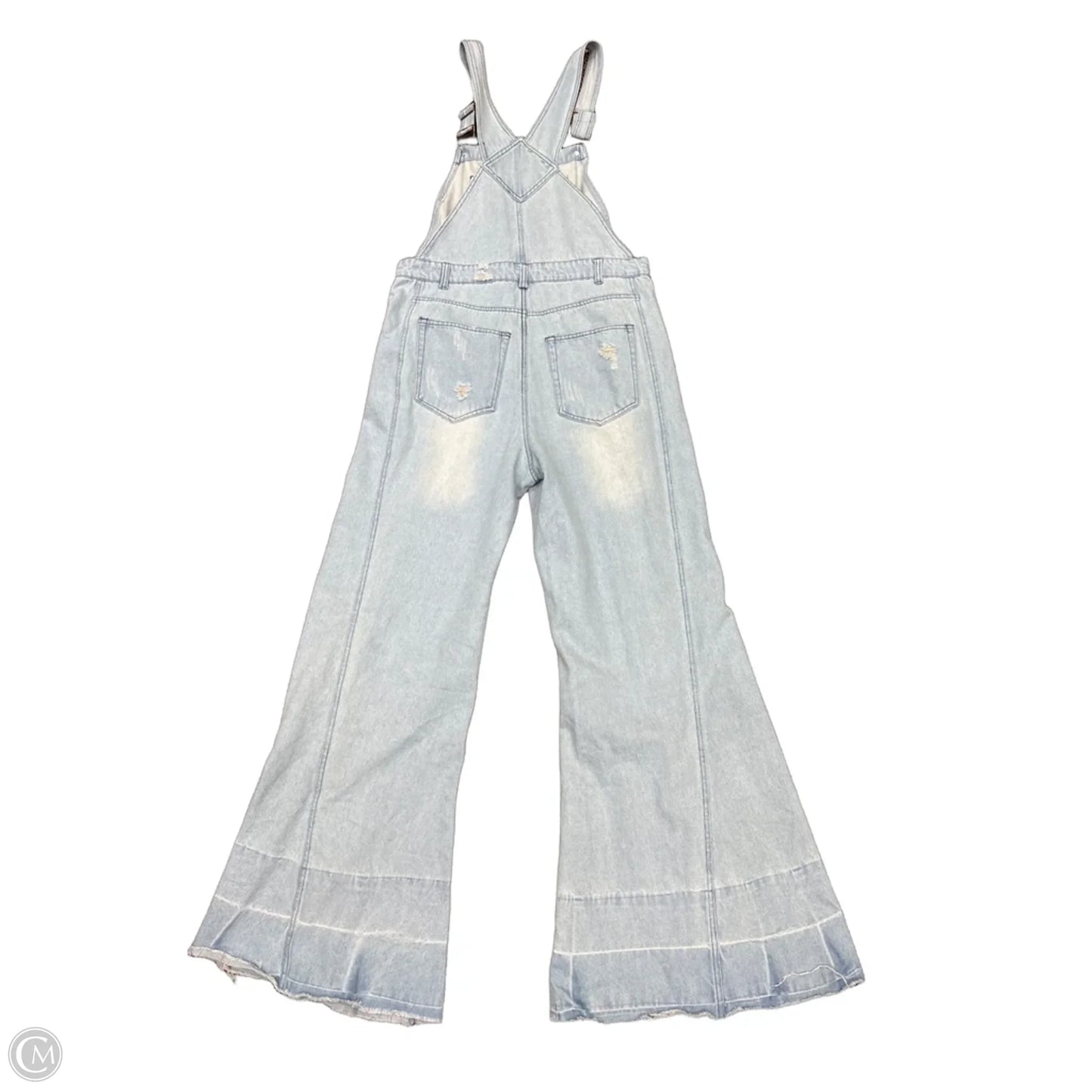 Jumpsuit By Clothes Mentor In Blue Denim, Size: L