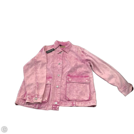 Jacket Denim By Blanknyc In Pink, Size: L