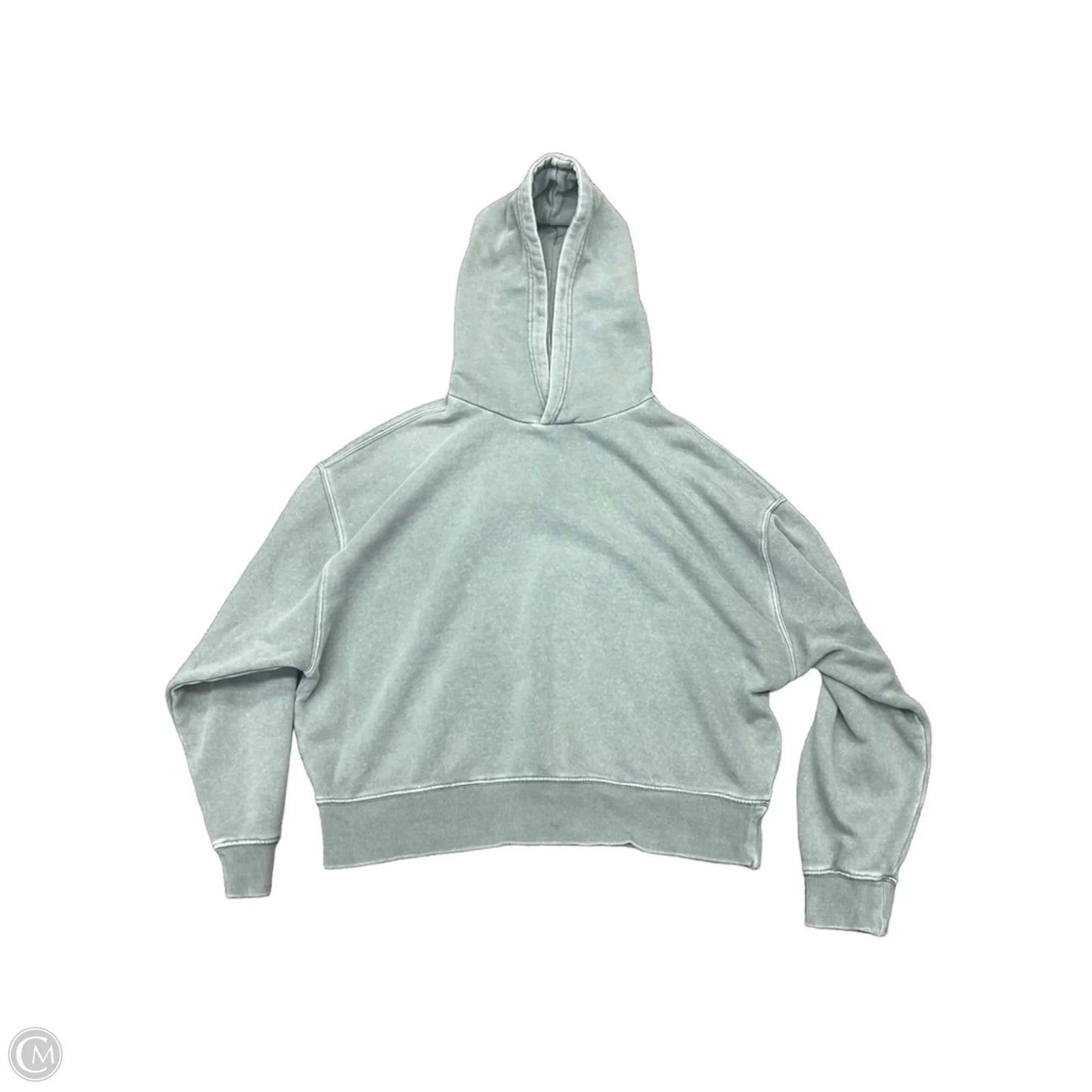 Sweatshirt Hoodie By Clothes Mentor In Green, Size: M