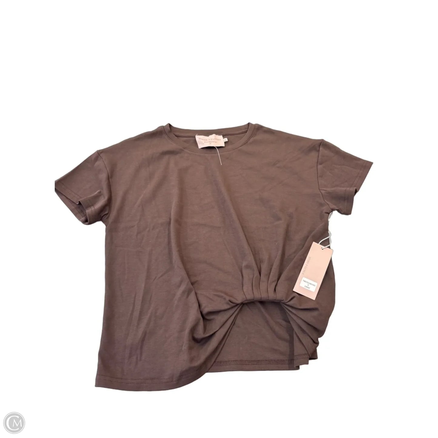 Top Short Sleeve By Clothes Mentor In Brown, Size: S