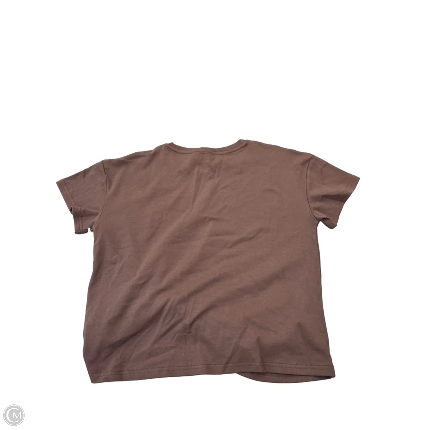 Top Short Sleeve By Clothes Mentor In Brown, Size: S