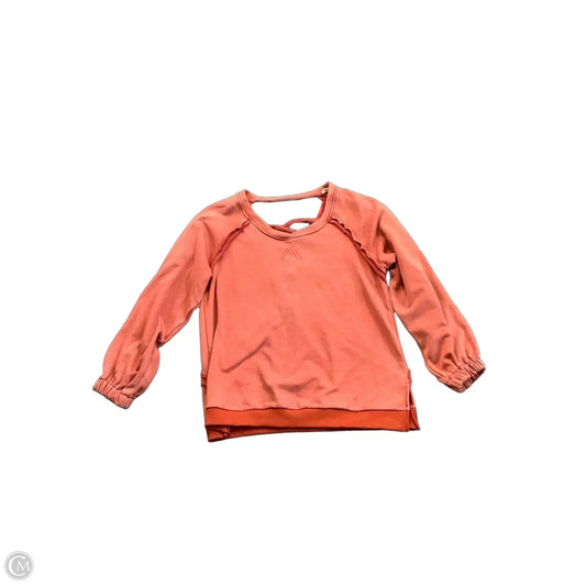 Sweatshirt Crewneck By Pol In Orange, Size: S