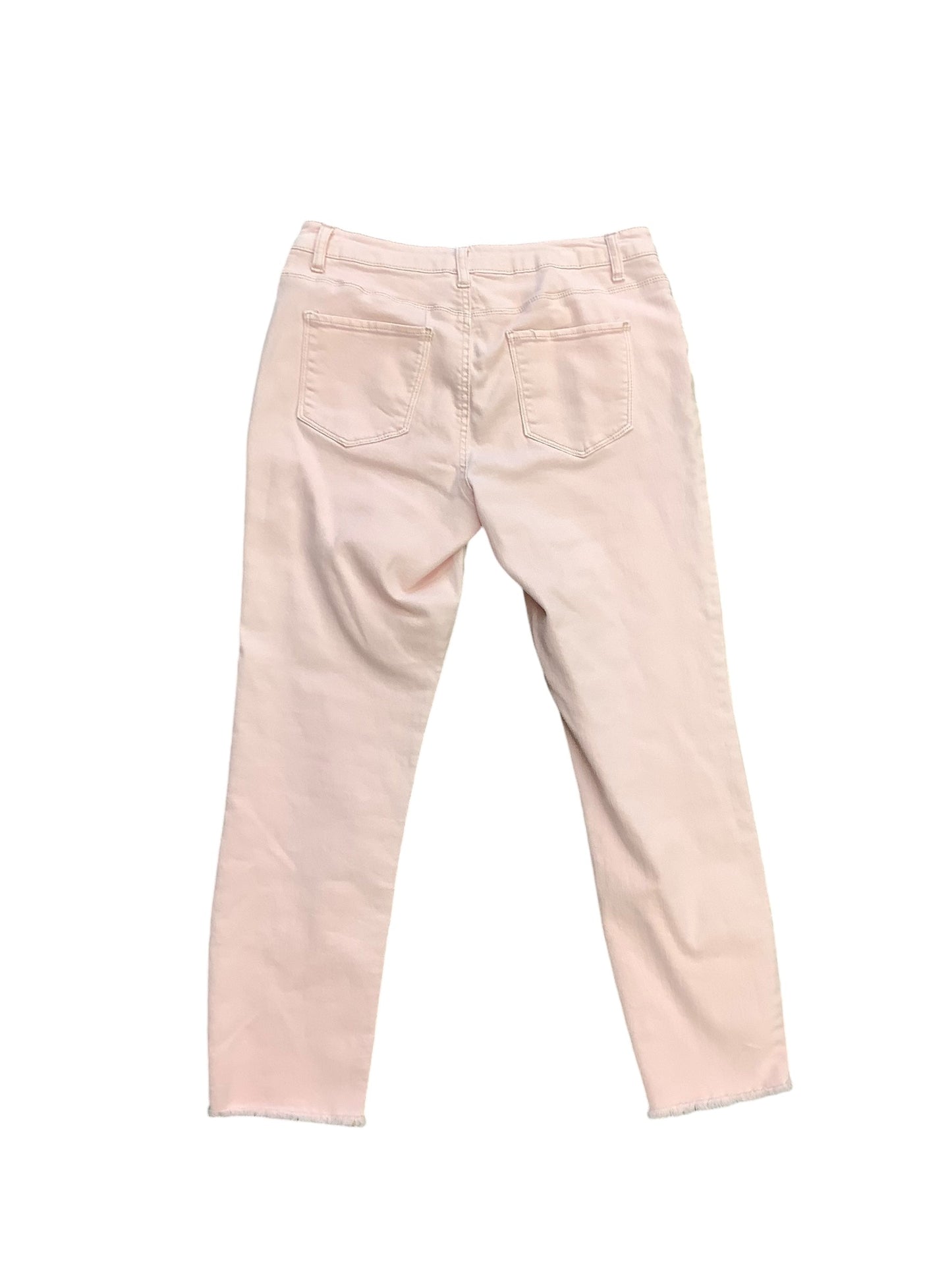 Jeans Straight By Ruff Hewn In Pink, Size: S