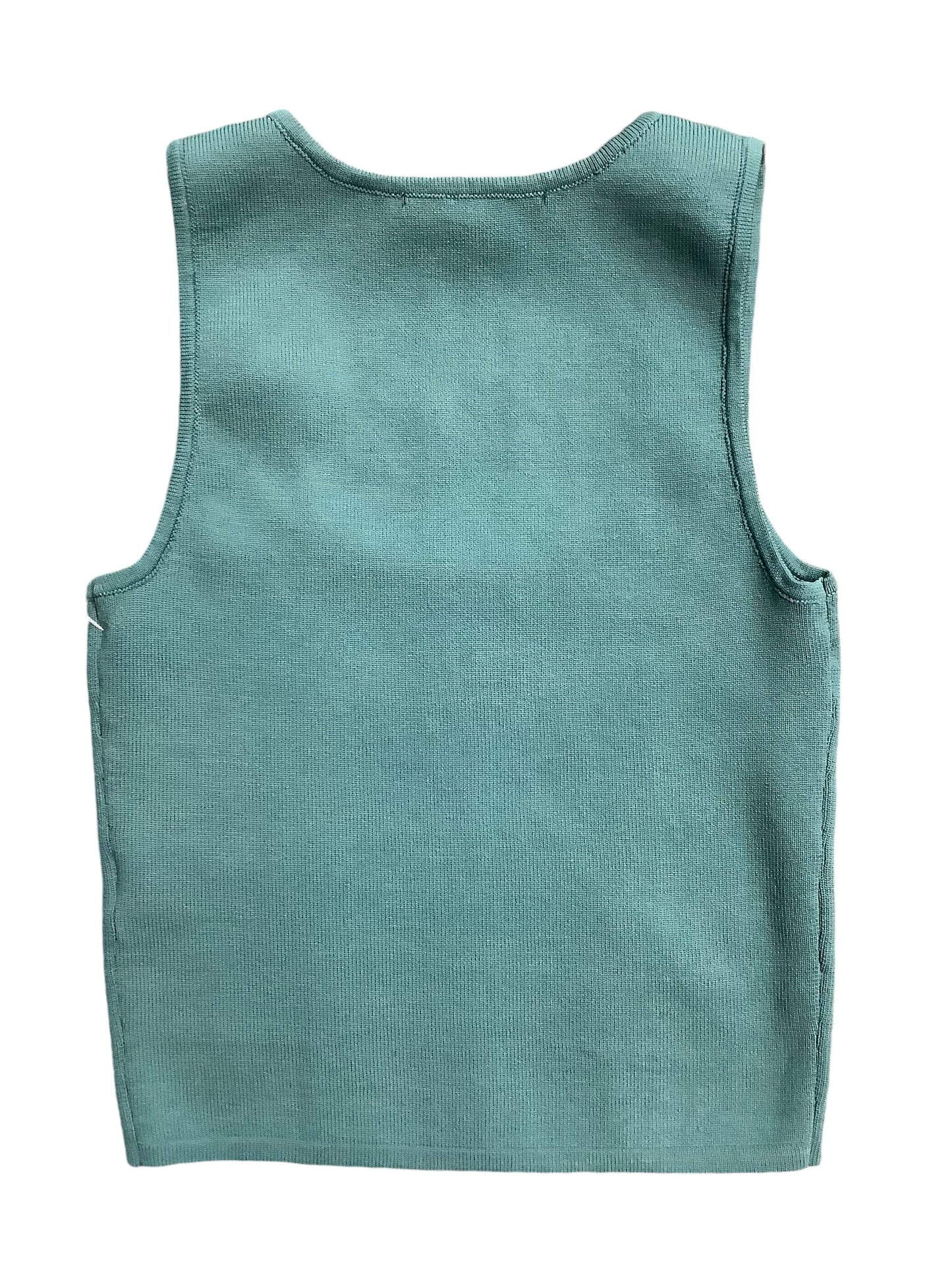 Top Sleeveless Basic By Clothes Mentor In Teal, Size: S