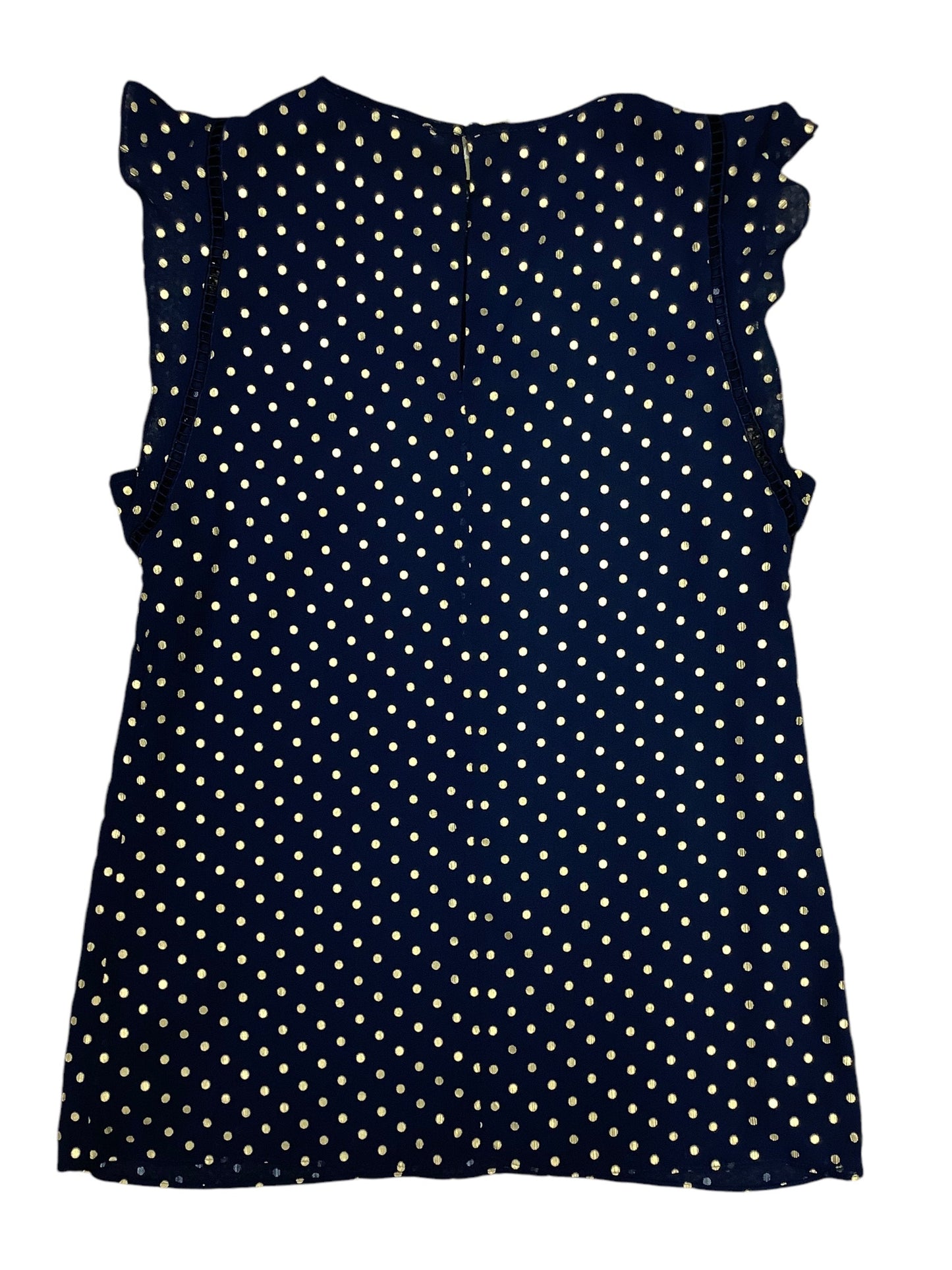 Blouse Sleeveless By Michael Kors In Navy, Size: S