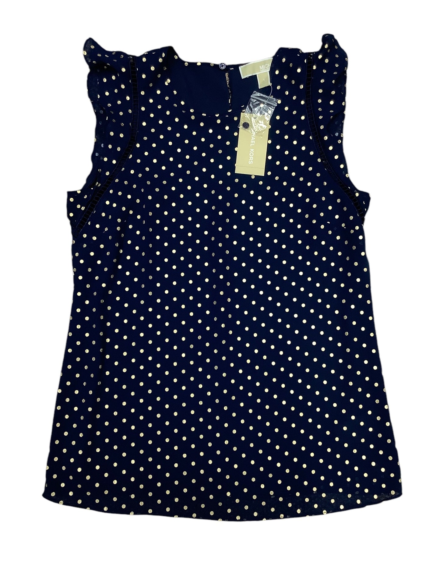 Blouse Sleeveless By Michael Kors In Navy, Size: S