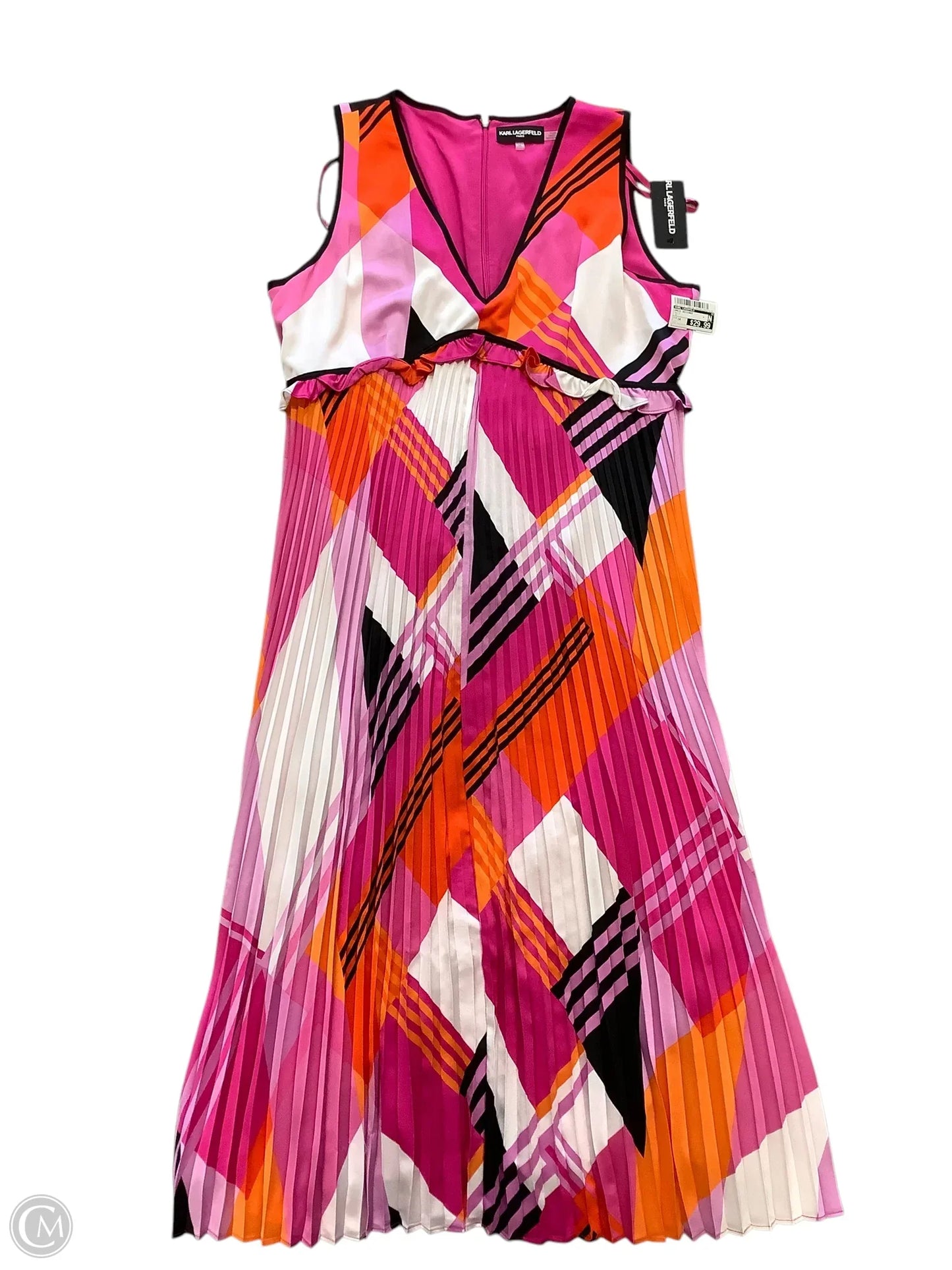 Dress Designer By Karl Lagerfeld In Multi-colored, Size: 14