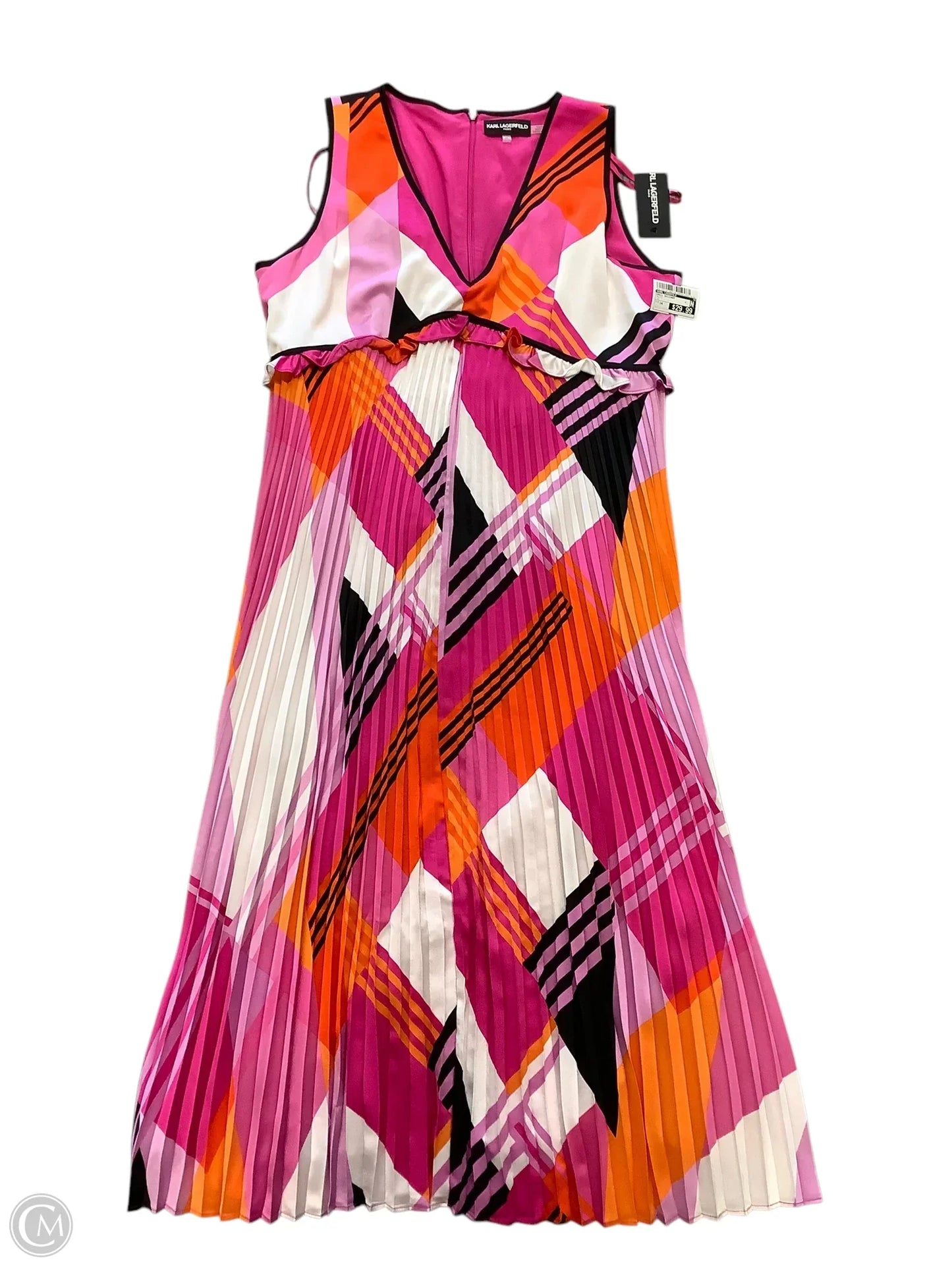 Dress Designer By Karl Lagerfeld In Multi-colored, Size: 14