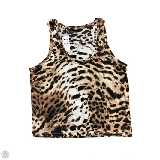 Top Sleeveless By Express In Animal Print, Size: S