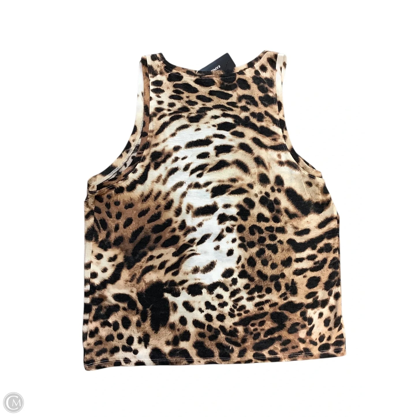 Top Sleeveless By Express In Animal Print, Size: S