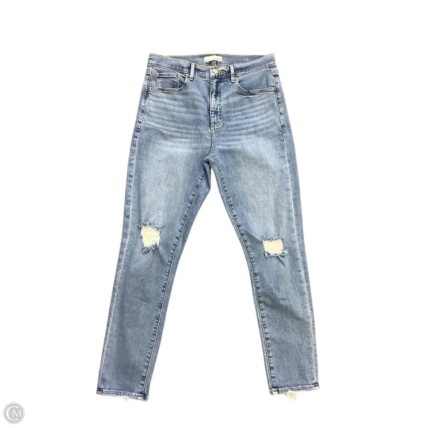 Jeans Skinny By Loft In Blue, Size: 8