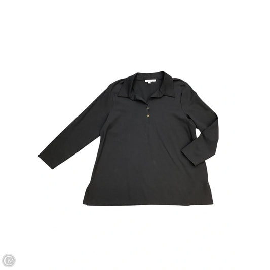 Top Long Sleeve By Chicos In Black, Size: Xl