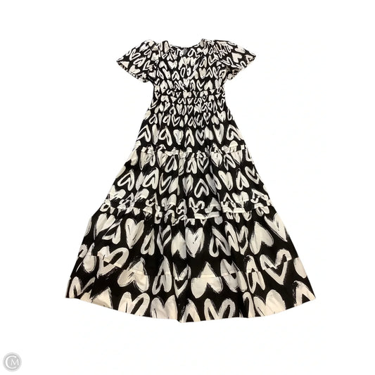 Dress Casual Maxi By Anthropologie In Black & White, Size: M