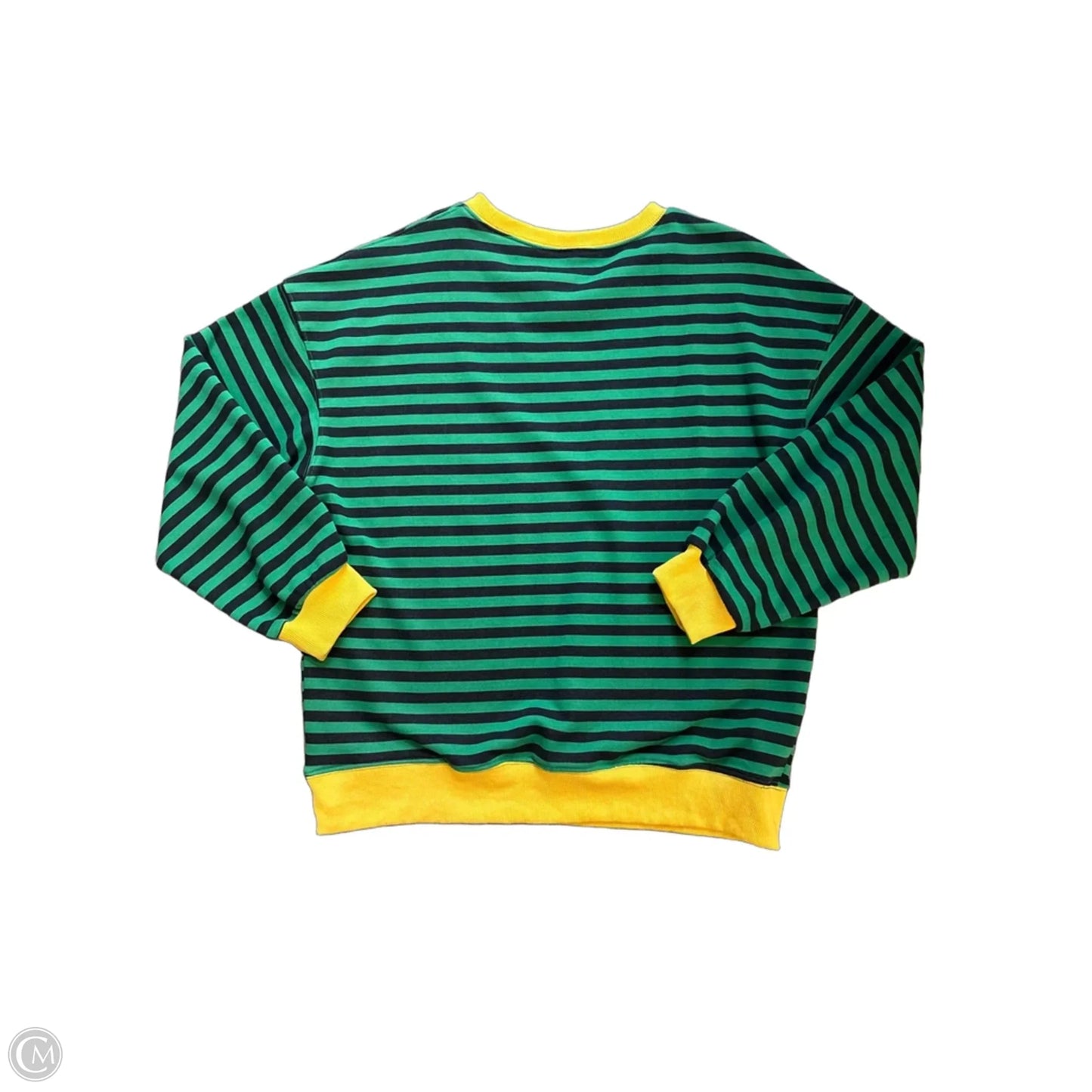 Sweatshirt Crewneck By Clothes Mentor In Striped Pattern, Size: M