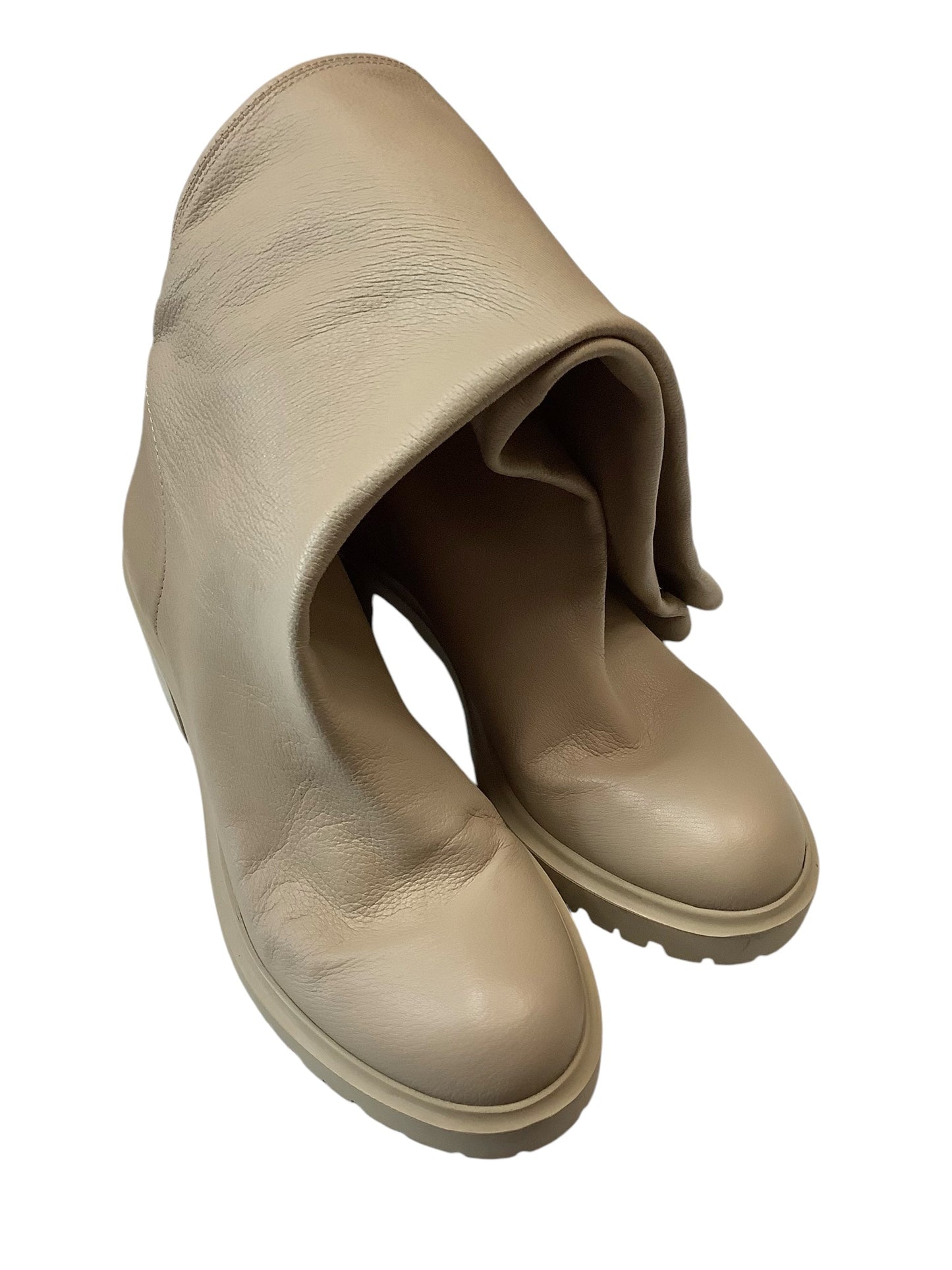 Boots Knee Heels By Aquazzura In Cream, Size: 6