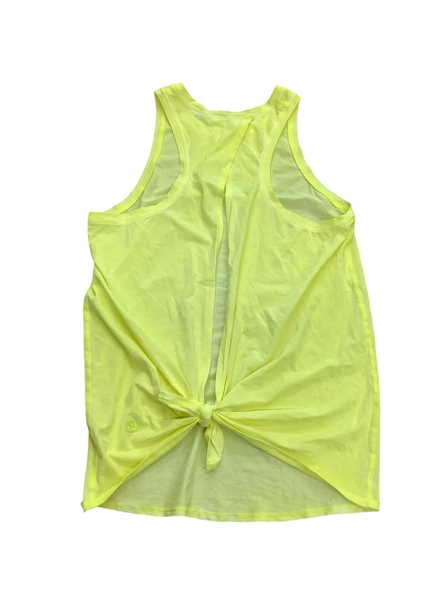 Athletic Tank Top By Lululemon In Yellow, Size: M