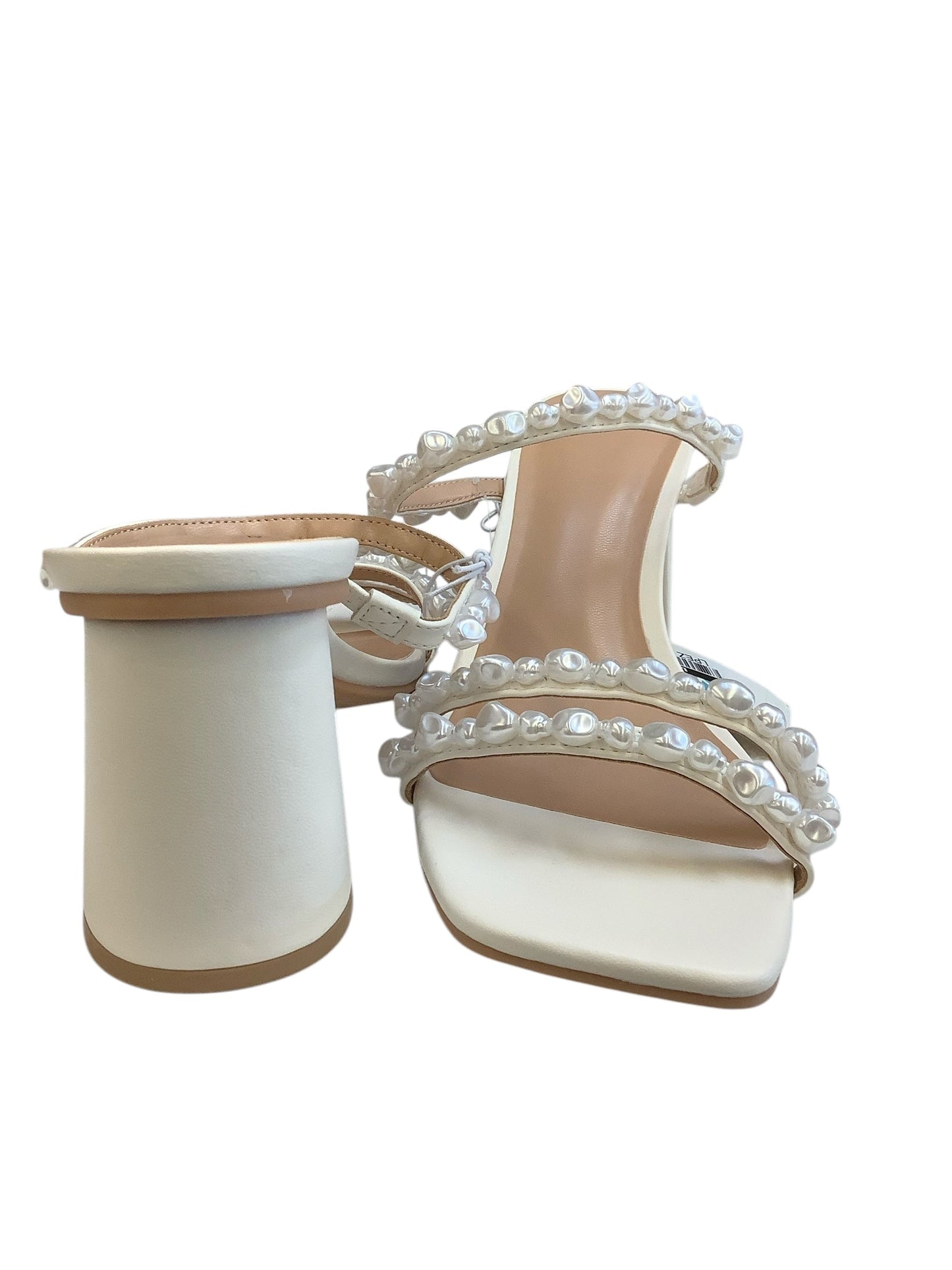 Sandals Heels Block By A New Day In White, Size: 7.5