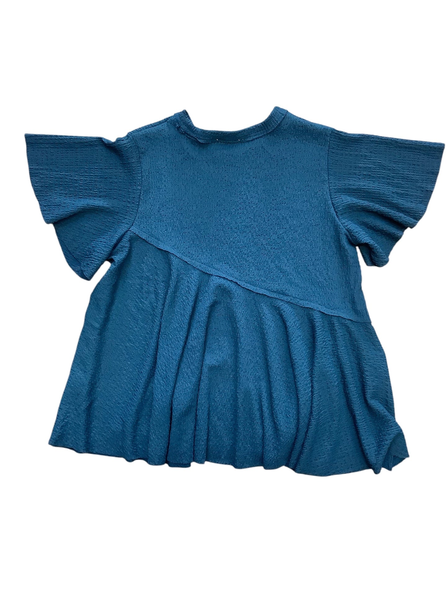 Top Short Sleeve Basic By Entro In Blue, Size: L